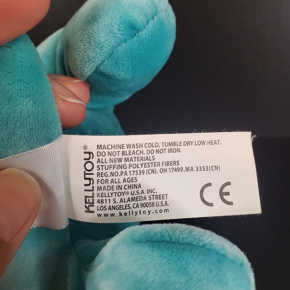 Squishmallows Laying Dragon Tatiana Plush Teal Blue Stackable Cuddle Hug Me 13" - Picture 7 of 10